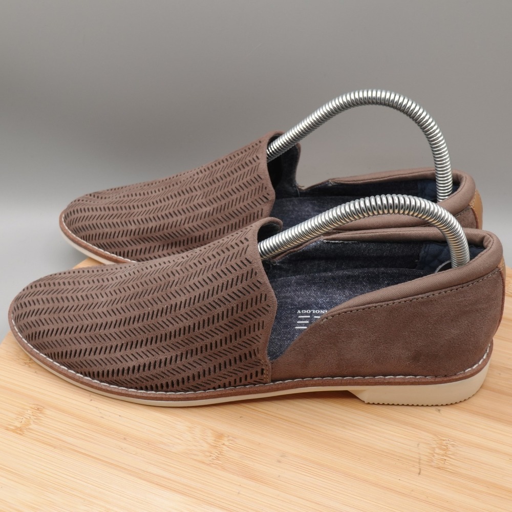Dr Scholls Loafers Womens 8M Slip On Perforated Chevron Brown    Comfort Flaws